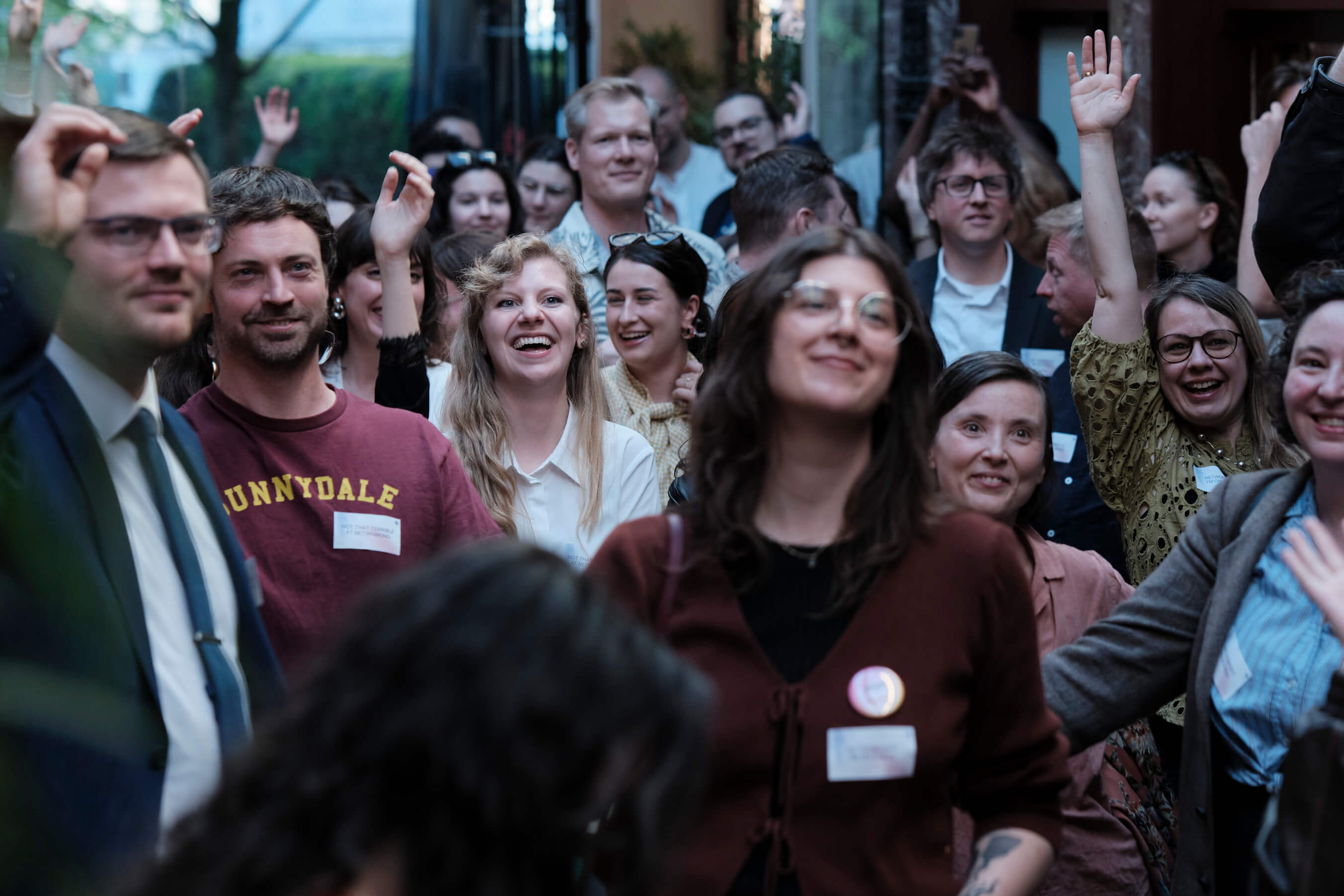 Attendees at The (Slightly Less) Terrible Comms Networkers Vol. 2